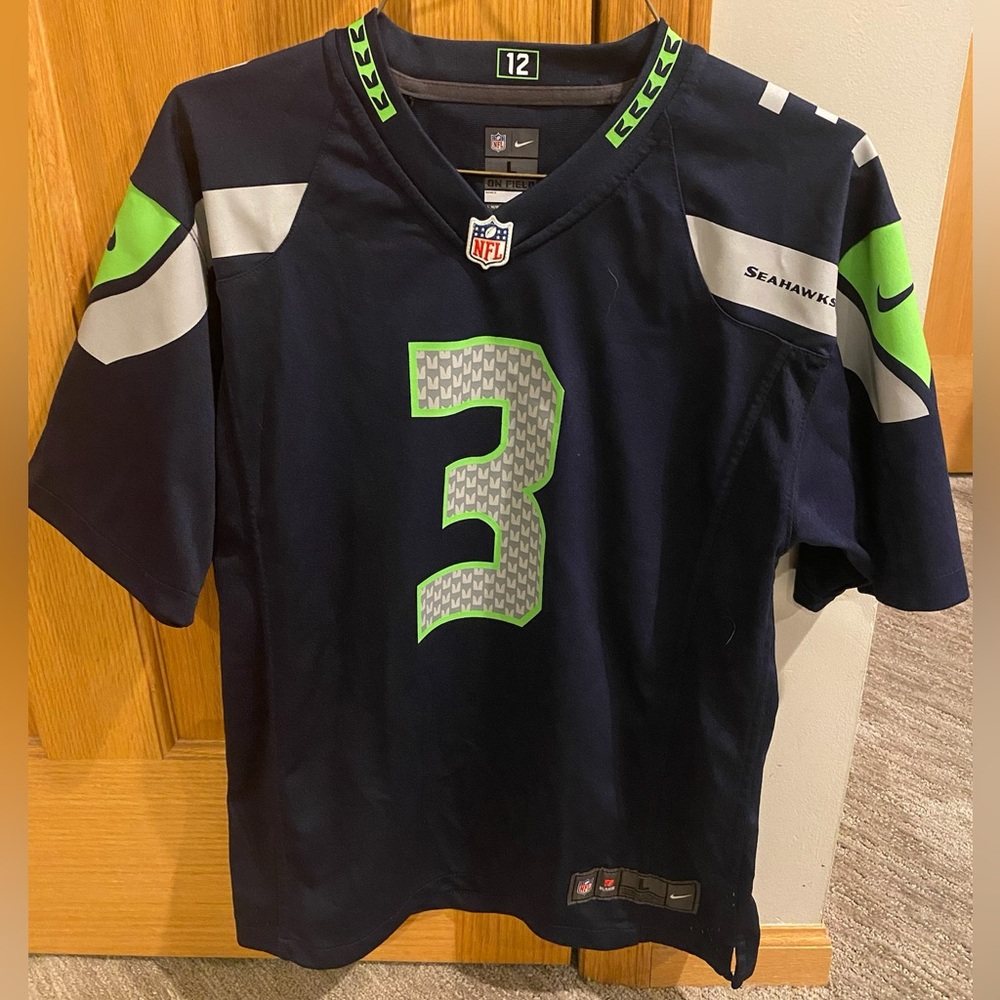 Seattle Seahawks Russell Wilson Nike Youth Large Jersey